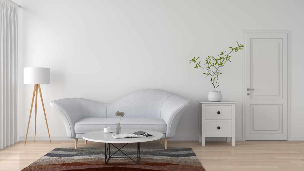 White Aesthetic Interior Zoom Virtual Background (6)
